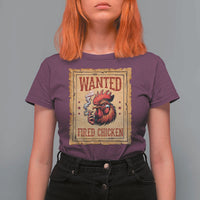 Funny Weed Lover Cannabis 420 T Shirt For Women Fried Chicken - Wonder Print Shop