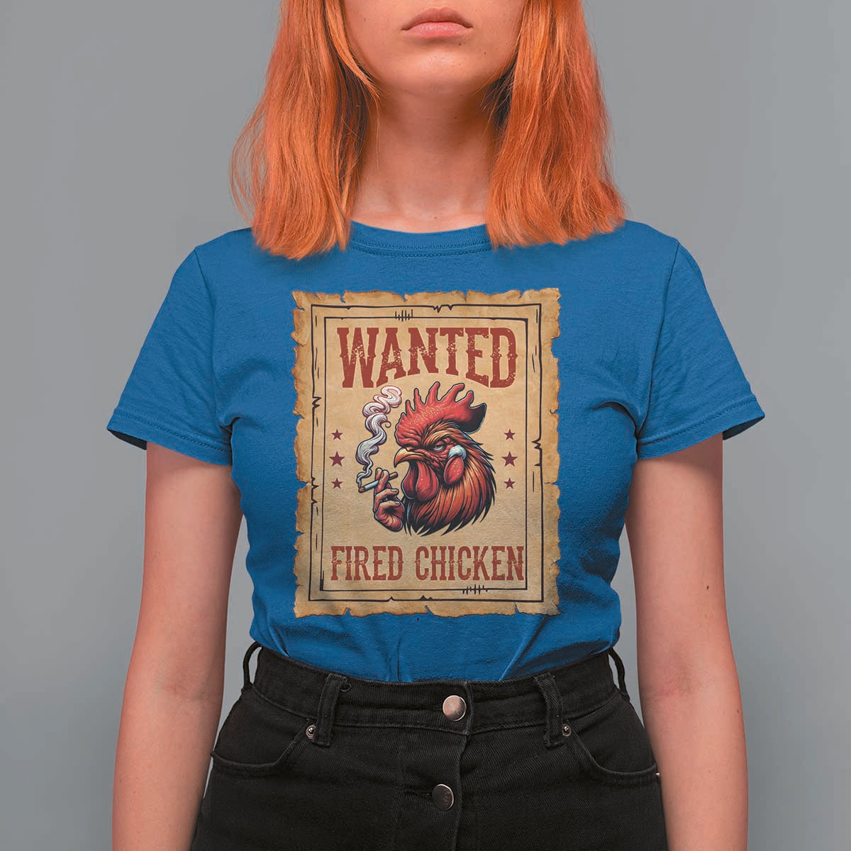 Funny Weed Lover Cannabis 420 T Shirt For Women Fried Chicken - Wonder Print Shop