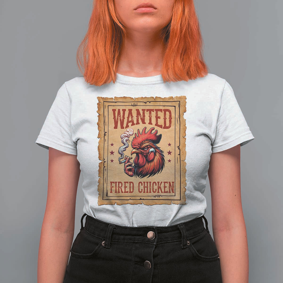 Funny Weed Lover Cannabis 420 T Shirt For Women Fried Chicken - Wonder Print Shop