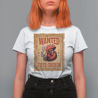 Funny Weed Lover Cannabis 420 T Shirt For Women Fried Chicken - Wonder Print Shop