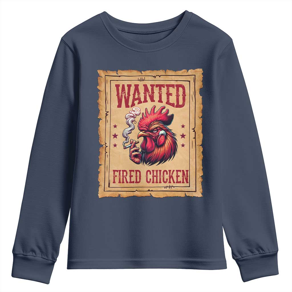 Funny Weed Lover Cannabis 420 Youth Sweatshirt Fried Chicken - Wonder Print Shop