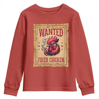 Funny Weed Lover Cannabis 420 Youth Sweatshirt Fried Chicken - Wonder Print Shop