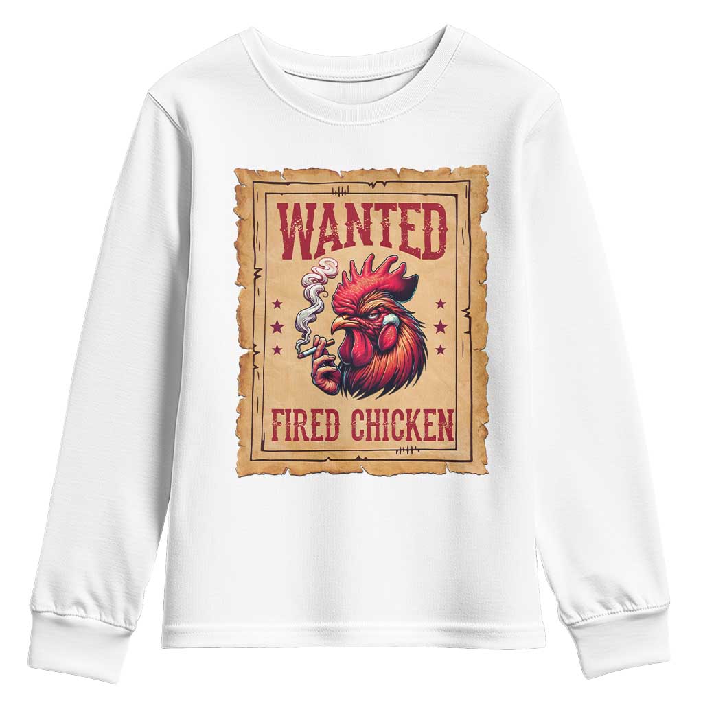 Funny Weed Lover Cannabis 420 Youth Sweatshirt Fried Chicken - Wonder Print Shop