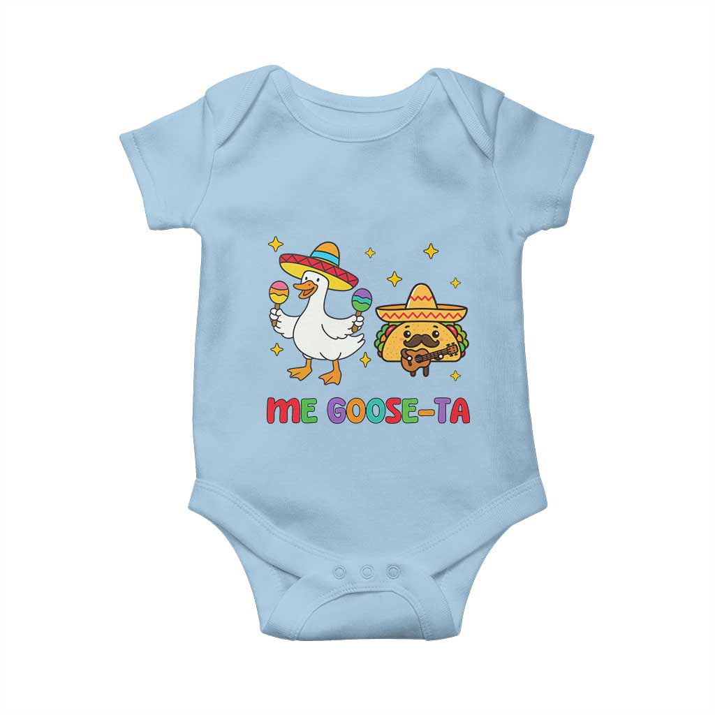 Me Goose Ta Mexican Baby Onesie Funny Spanish Taco Mexican Food Meme - Wonder Print Shop