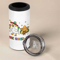 Me Goose Ta Mexican 4 in 1 Can Cooler Tumbler Funny Spanish Taco Mexican Food Meme