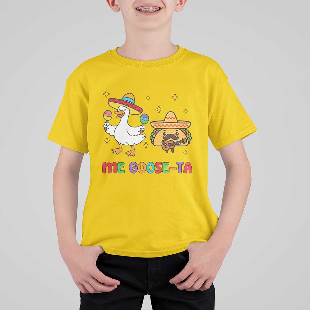 Me Goose Ta Mexican T Shirt For Kid Funny Spanish Taco Mexican Food Meme - Wonder Print Shop