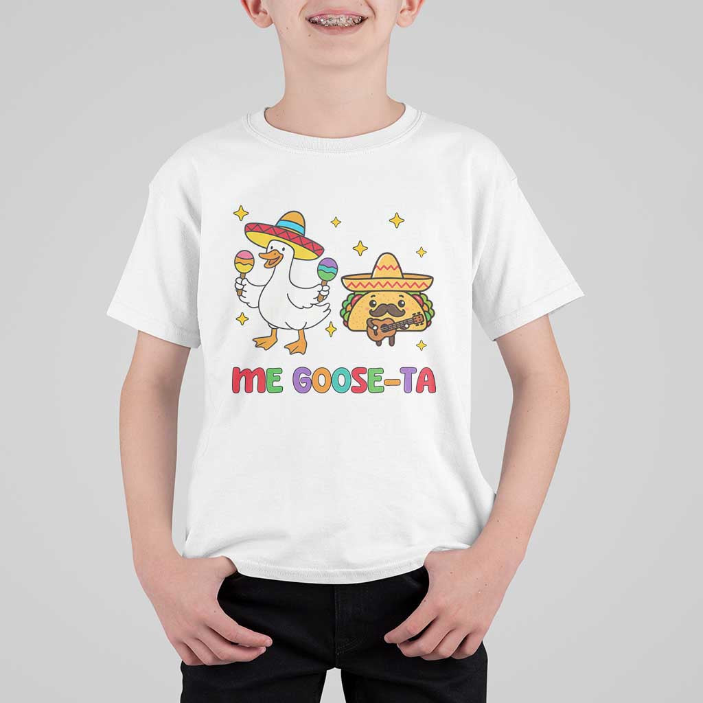 Me Goose Ta Mexican T Shirt For Kid Funny Spanish Taco Mexican Food Meme - Wonder Print Shop