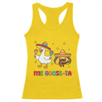 Me Goose Ta Mexican Racerback Tank Top Funny Spanish Taco Mexican Food Meme - Wonder Print Shop