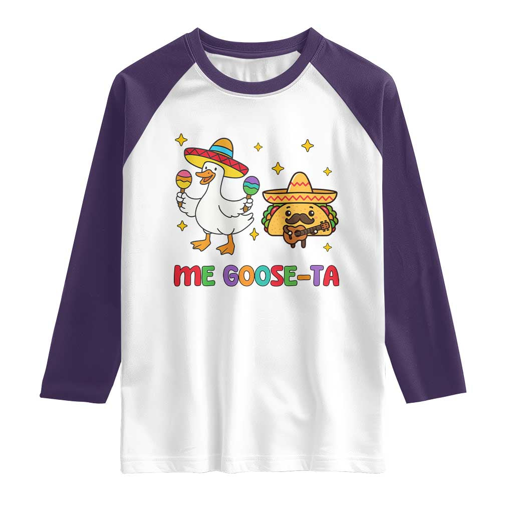 Me Goose Ta Mexican Raglan Shirt Funny Spanish Taco Mexican Food Meme - Wonder Print Shop