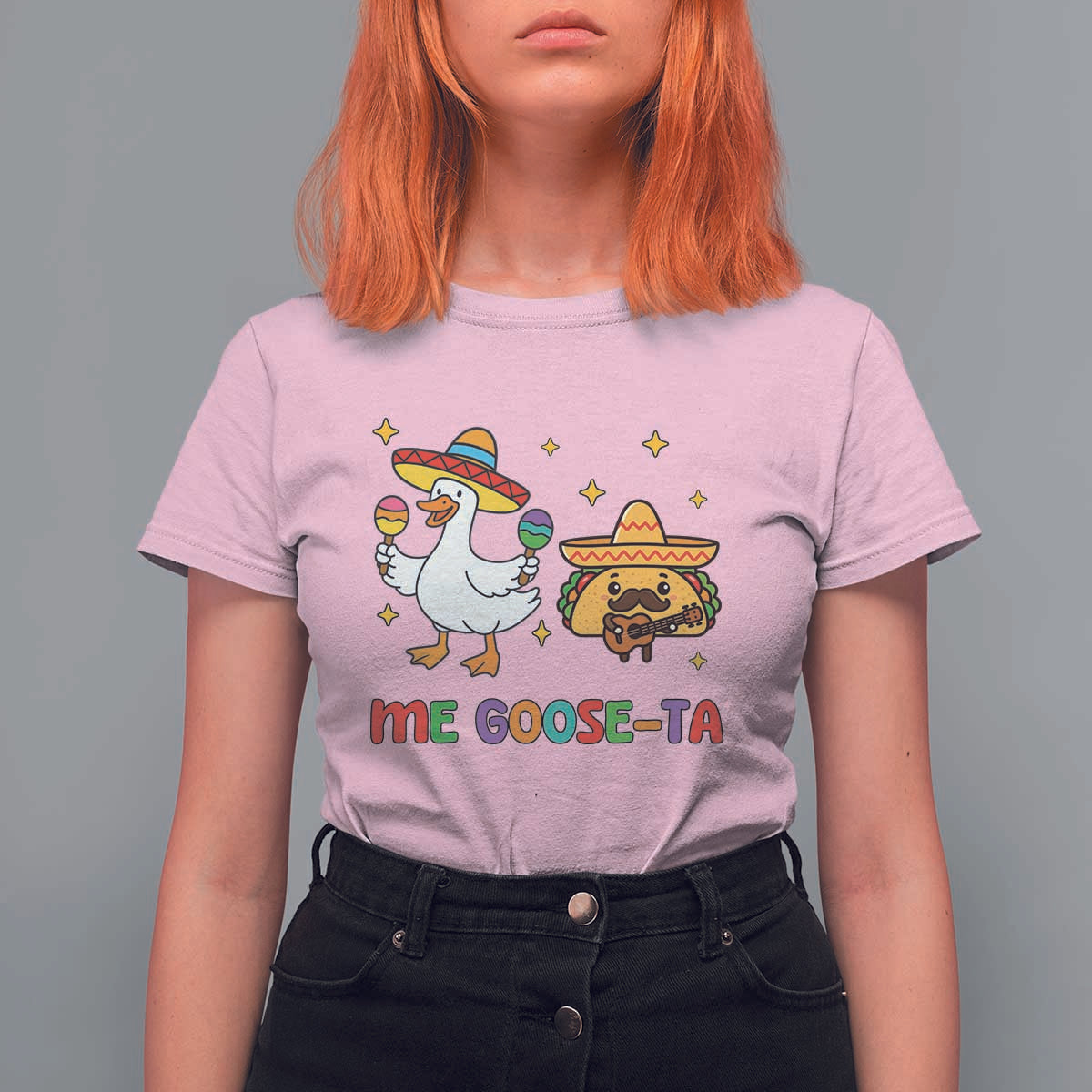 Me Goose Ta Mexican T Shirt For Women Funny Spanish Taco Mexican Food Meme - Wonder Print Shop