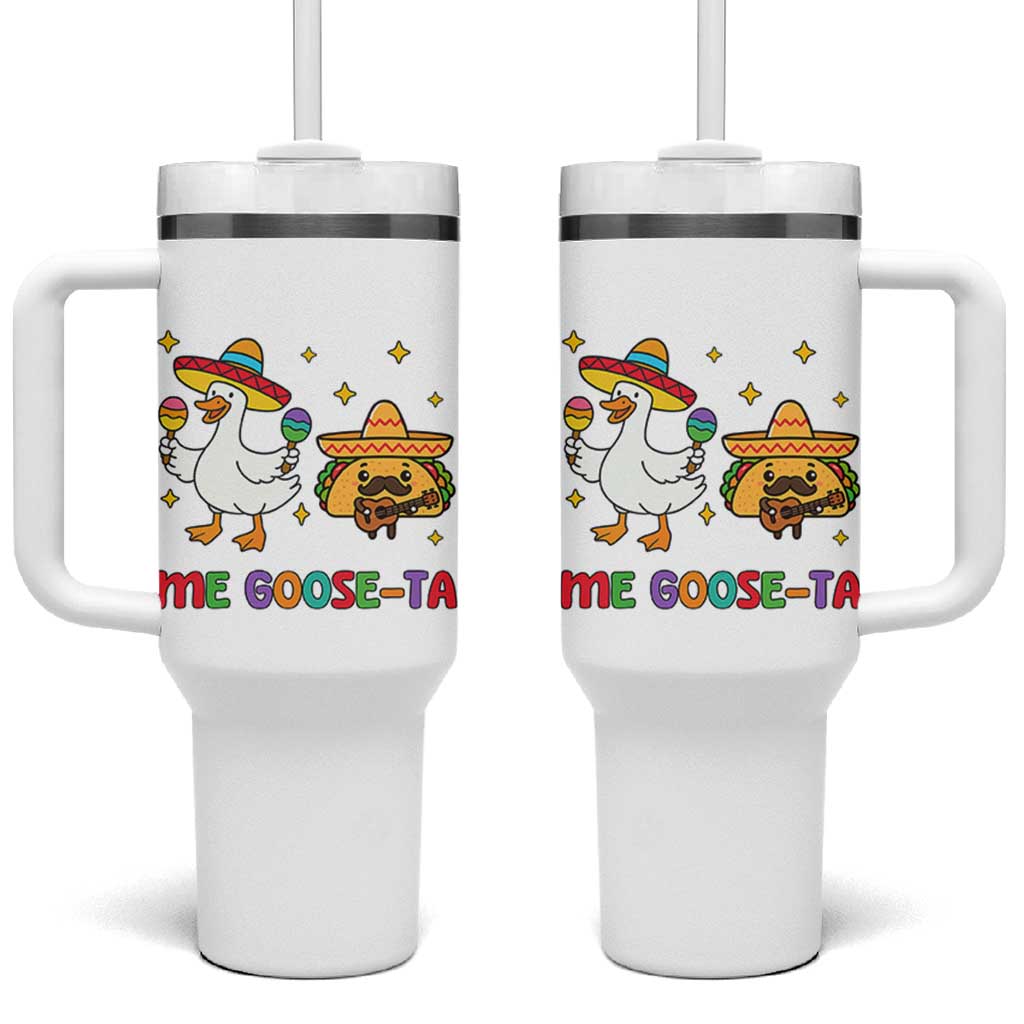 Me Goose Ta Mexican Tumbler With Handle Funny Spanish Taco Mexican Food Meme