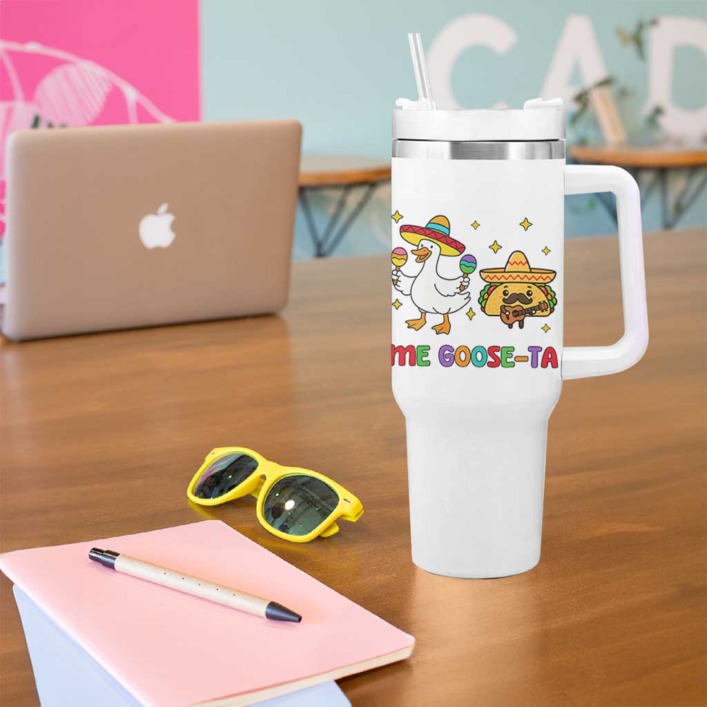 Me Goose Ta Mexican Tumbler With Handle Funny Spanish Taco Mexican Food Meme