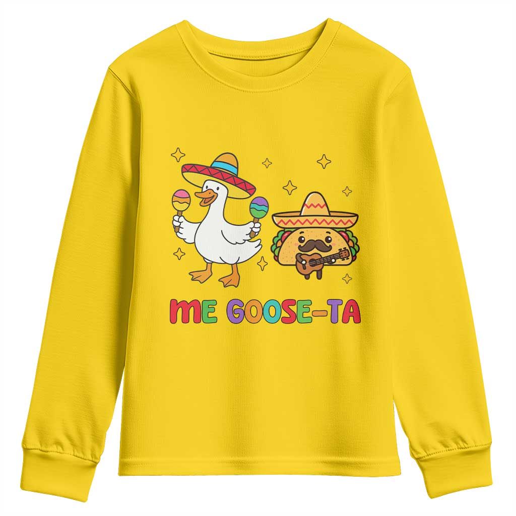 Me Goose Ta Mexican Youth Sweatshirt Funny Spanish Taco Mexican Food Meme - Wonder Print Shop