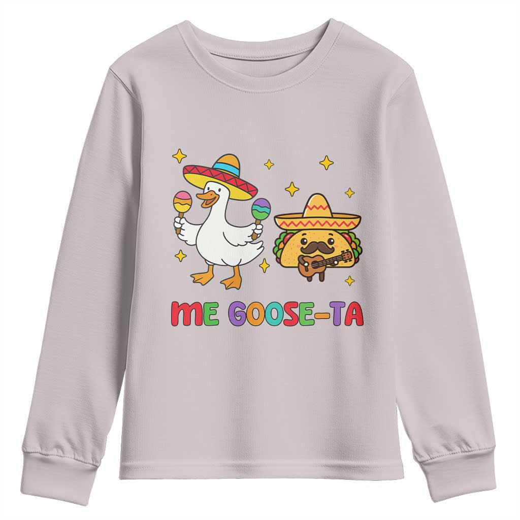 Me Goose Ta Mexican Youth Sweatshirt Funny Spanish Taco Mexican Food Meme - Wonder Print Shop