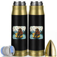 Funny Bigfoot Fishing Bullet Tumbler Sasquatch Sitting Rubber Duckie Cruise - Wonder Print Shop