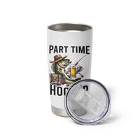 Part Time Hooker Tumbler Cup Funny Bass Fishing Beer Joke