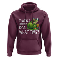Thats A Horrible Idea What Time Hoodie Funny Frog Joke Meme - Wonder Print Shop