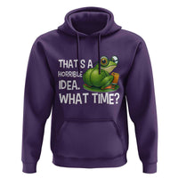Thats A Horrible Idea What Time Hoodie Funny Frog Joke Meme - Wonder Print Shop