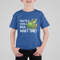 Thats A Horrible Idea What Time T Shirt For Kid Funny Frog Joke Meme - Wonder Print Shop