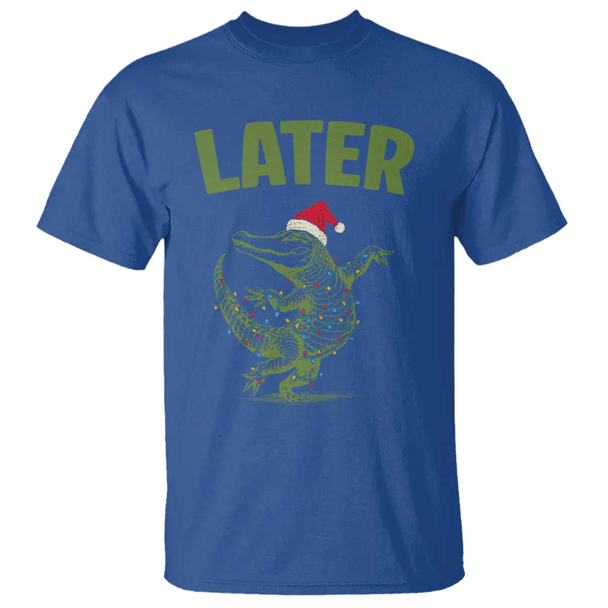 Funny Gator Sarcastic Christmas T Shirt Later Alligator - Wonder Print Shop