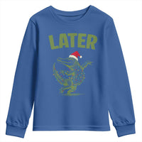 Funny Gator Sarcastic Christmas Youth Sweatshirt Later Alligator - Wonder Print Shop
