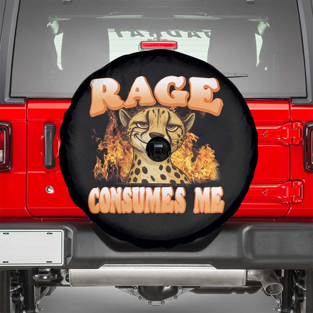 Cool Cheetah Spare Tire Cover Funny Range Consumes Me Sarcastic Wild Animal - Wonder Print Shop