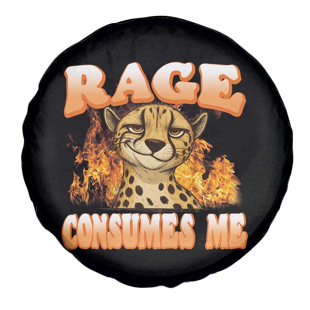 Cool Cheetah Spare Tire Cover Funny Range Consumes Me Sarcastic Wild Animal - Wonder Print Shop