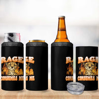 Cool Cheetah 4 in 1 Can Cooler Tumbler Funny Range Consumes Me Sarcastic Wild Animal