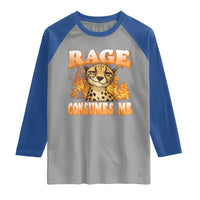 Cool Cheetah Raglan Shirt Funny Range Consumes Me Sarcastic Wild Animal - Wonder Print Shop