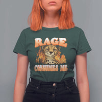 Cool Cheetah T Shirt For Women Funny Range Consumes Me Sarcastic Wild Animal - Wonder Print Shop