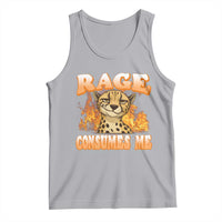 Cool Cheetah Tank Top Funny Range Consumes Me Sarcastic Wild Animal - Wonder Print Shop