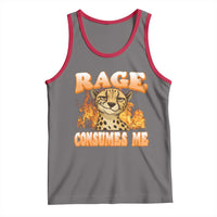 Cool Cheetah Tank Top Funny Range Consumes Me Sarcastic Wild Animal - Wonder Print Shop