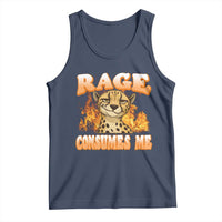 Cool Cheetah Tank Top Funny Range Consumes Me Sarcastic Wild Animal - Wonder Print Shop