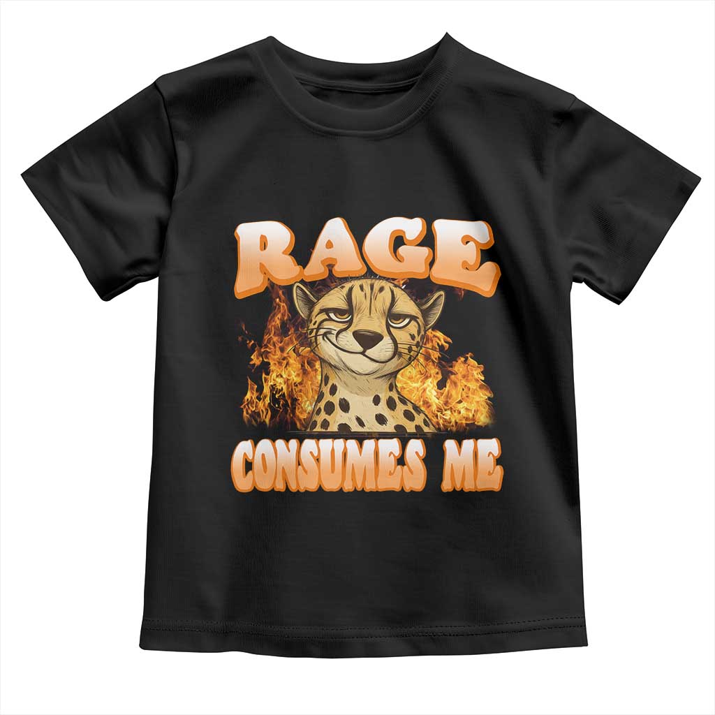 Cool Cheetah Toddler T Shirt Funny Range Consumes Me Sarcastic Wild Animal - Wonder Print Shop