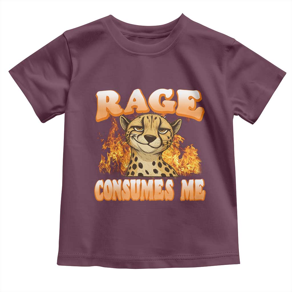 Cool Cheetah Toddler T Shirt Funny Range Consumes Me Sarcastic Wild Animal - Wonder Print Shop