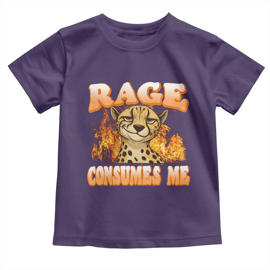 Cool Cheetah Toddler T Shirt Funny Range Consumes Me Sarcastic Wild Animal - Wonder Print Shop