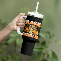 Cool Cheetah Tumbler With Handle Funny Range Consumes Me Sarcastic Wild Animal