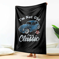 I'm Not Old I'm Classic Throw Blanket Vintage Distressed Classic Bug Travel