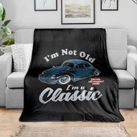 I'm Not Old I'm Classic Throw Blanket Vintage Distressed Classic Bug Travel