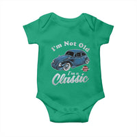 I'm Not Old I'm Classic Baby Onesie Vintage Distressed Classic Bug Travel