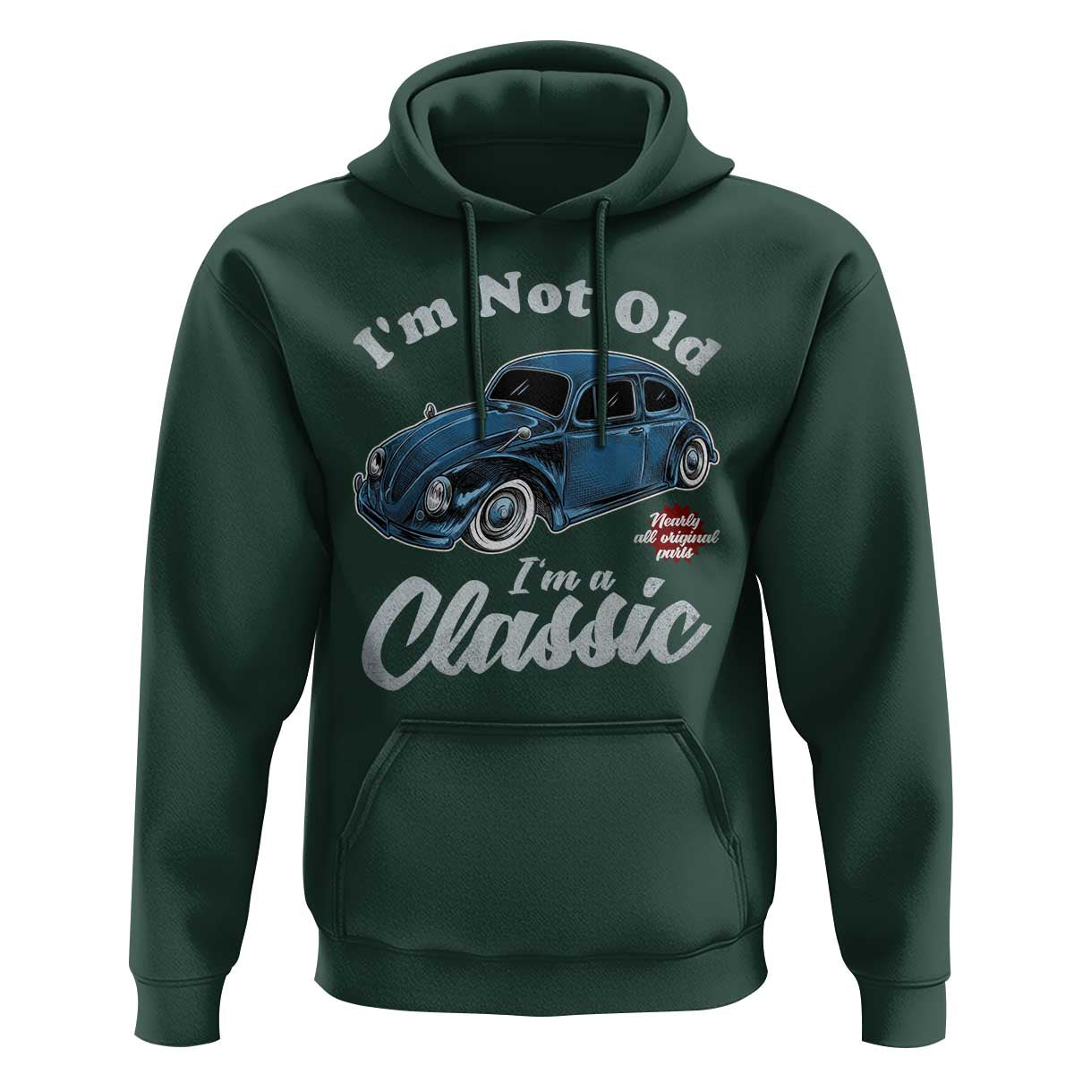 I'm Not Old I'm Classic Hoodie Vintage Distressed Classic Bug Travel