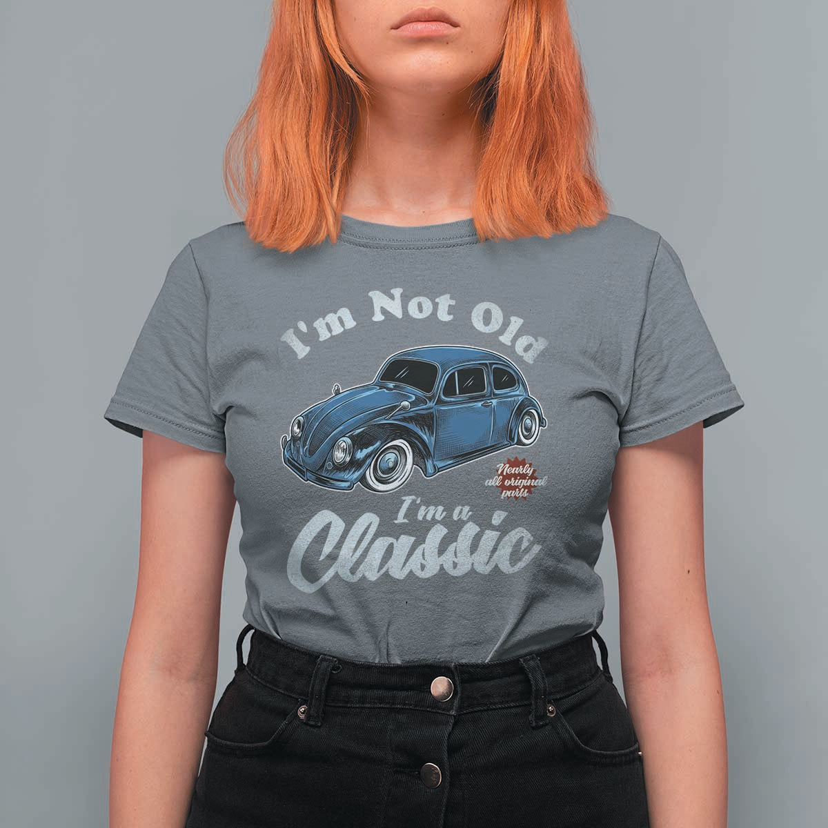 I'm Not Old I'm Classic T Shirt For Women Vintage Distressed Classic Bug Travel