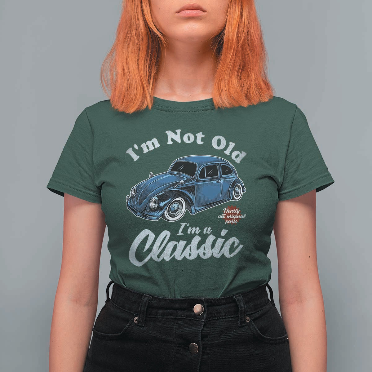 I'm Not Old I'm Classic T Shirt For Women Vintage Distressed Classic Bug Travel