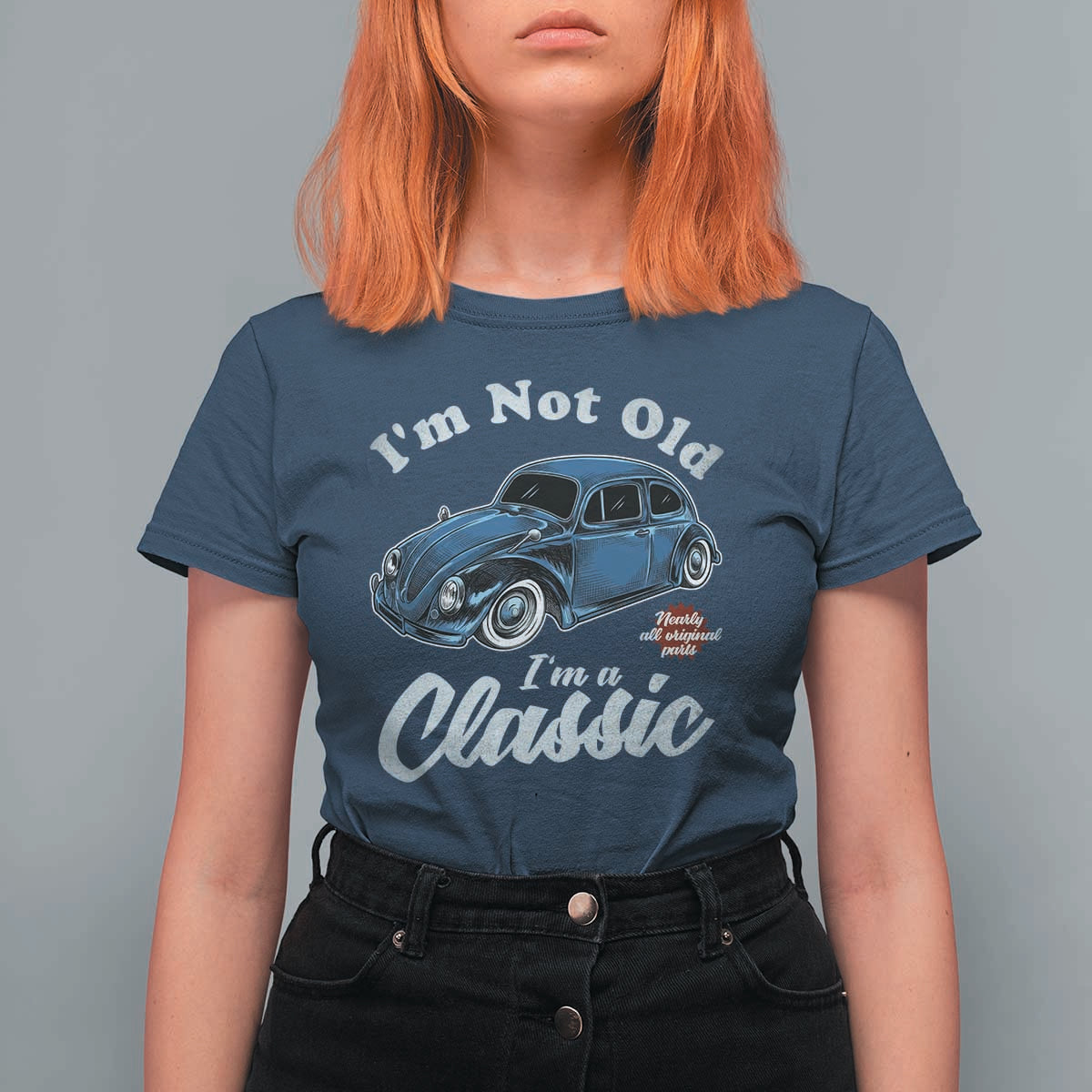 I'm Not Old I'm Classic T Shirt For Women Vintage Distressed Classic Bug Travel