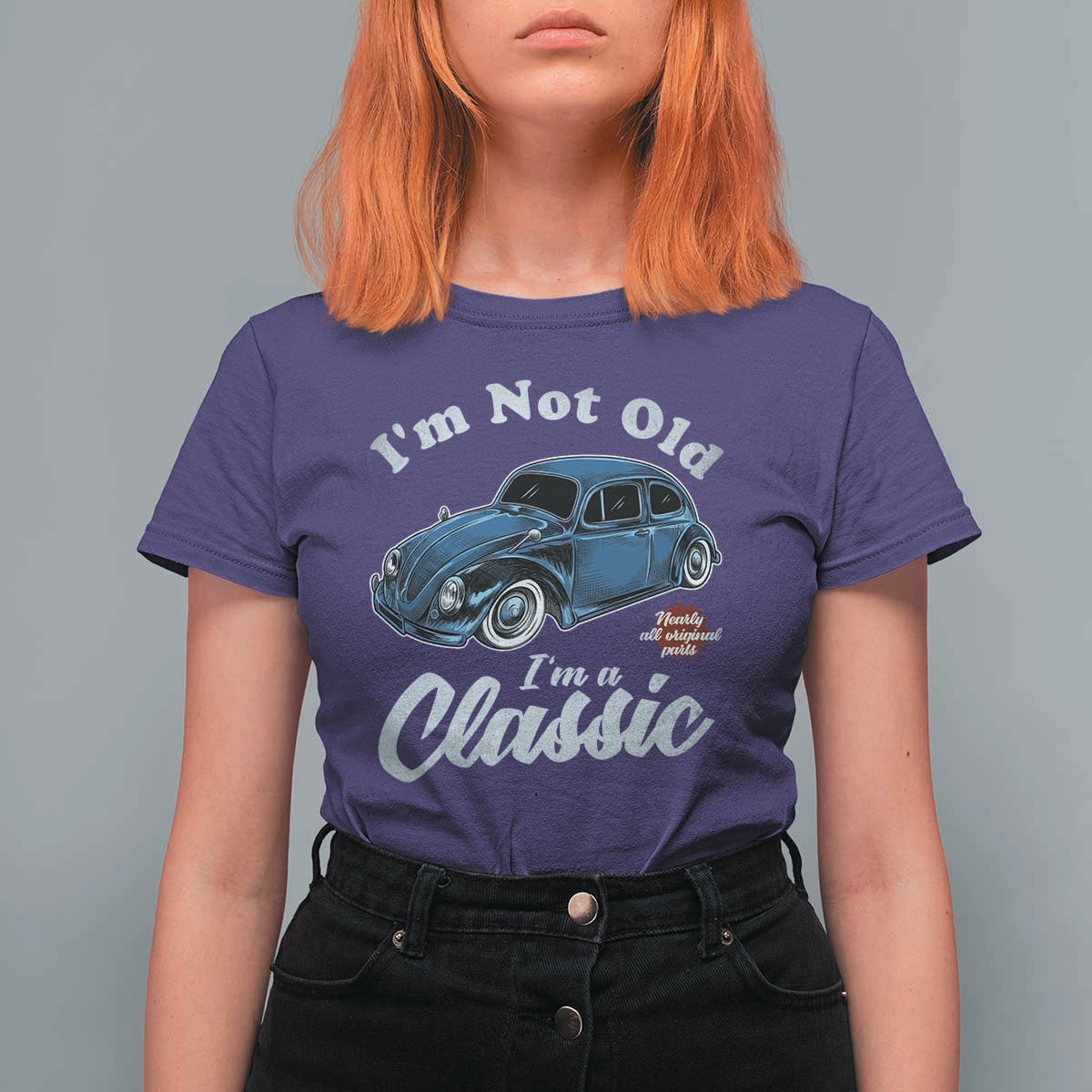 I'm Not Old I'm Classic T Shirt For Women Vintage Distressed Classic Bug Travel