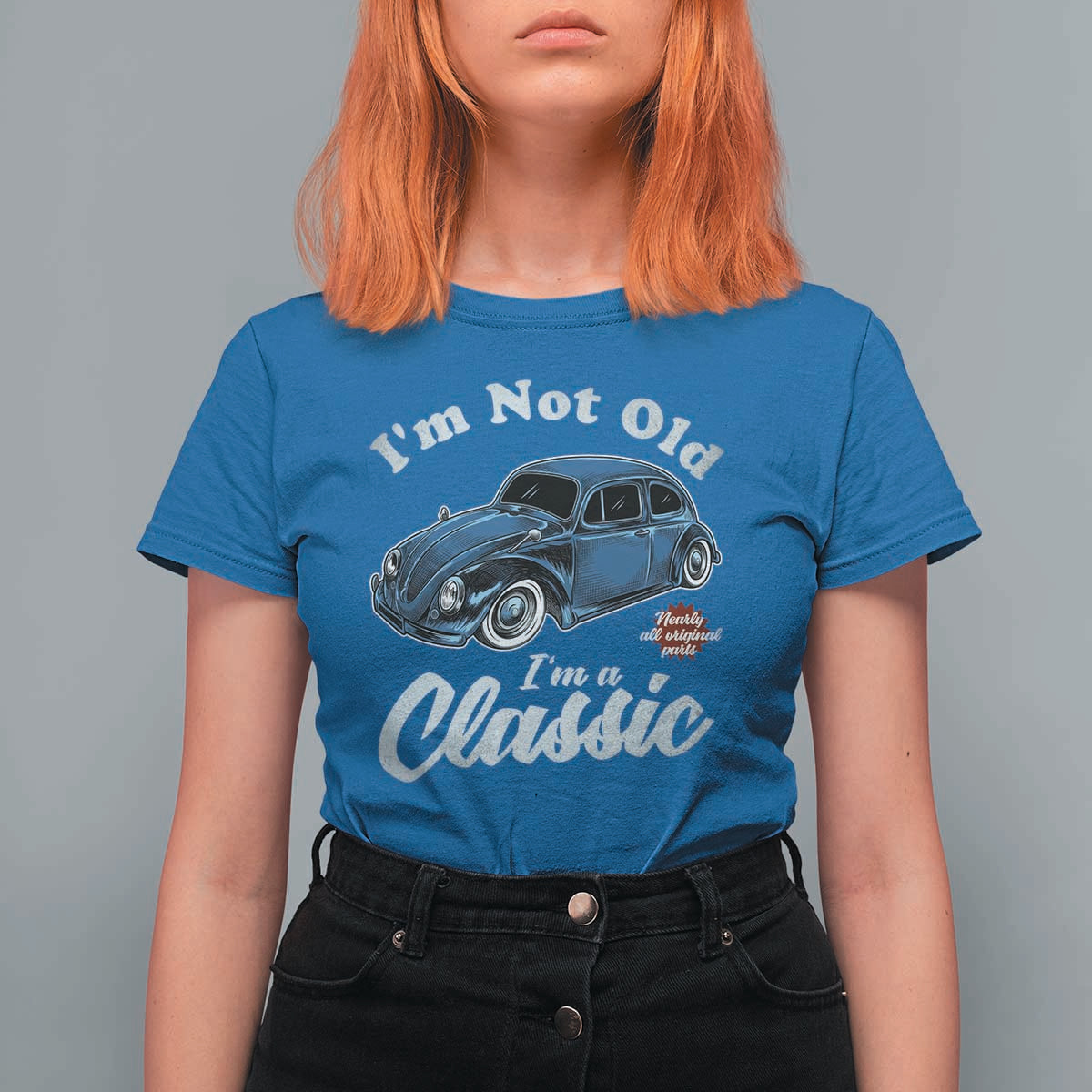 I'm Not Old I'm Classic T Shirt For Women Vintage Distressed Classic Bug Travel