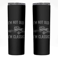 I'm Not Old I'm Classic Skinny Tumbler Retro Needlenose Semi Truck Old School Distressed Big Rig 18 Wheeler