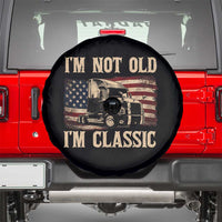 I'm Not Old I'm Classic Spare Tire Cover Vintage Distressed Big Rig 18 Wheeler Driver