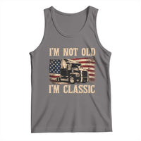 I'm Not Old I'm Classic Tank Top Vintage Distressed Big Rig 18 Wheeler Driver
