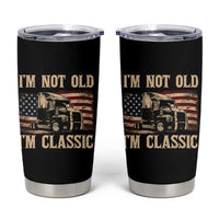 I'm Not Old I'm Classic Tumbler Cup Vintage Distressed Big Rig 18 Wheeler Driver